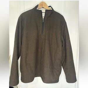 Orvis, Men's, Sherpa Lined Pullover, Brown,  Size large